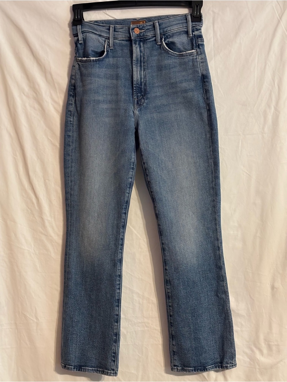 Mother the Hustle Ankle Scenic route slightly flair jeans, size 27, faded denim